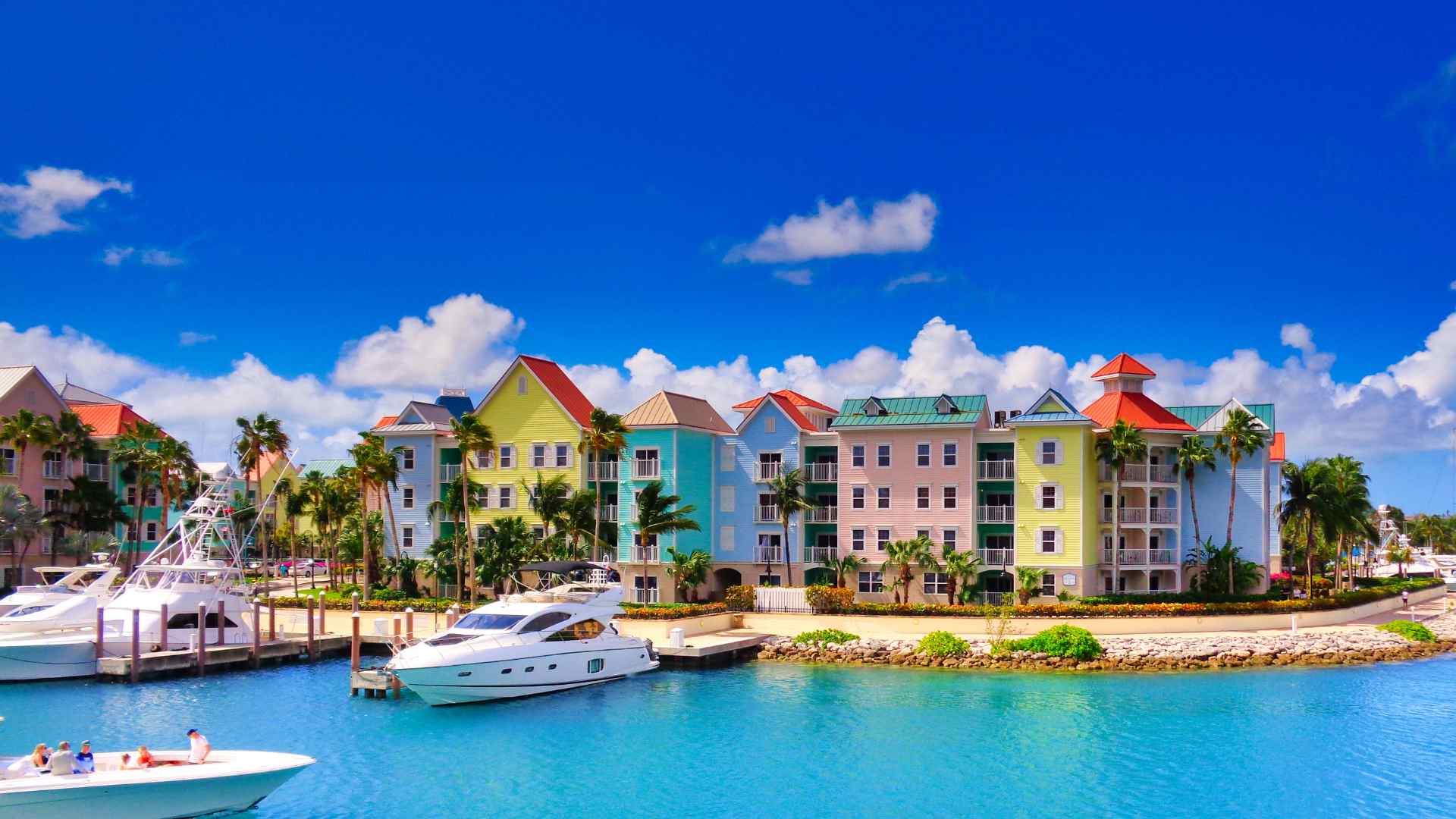 Nassau cruise port and harbor in The Bahamas