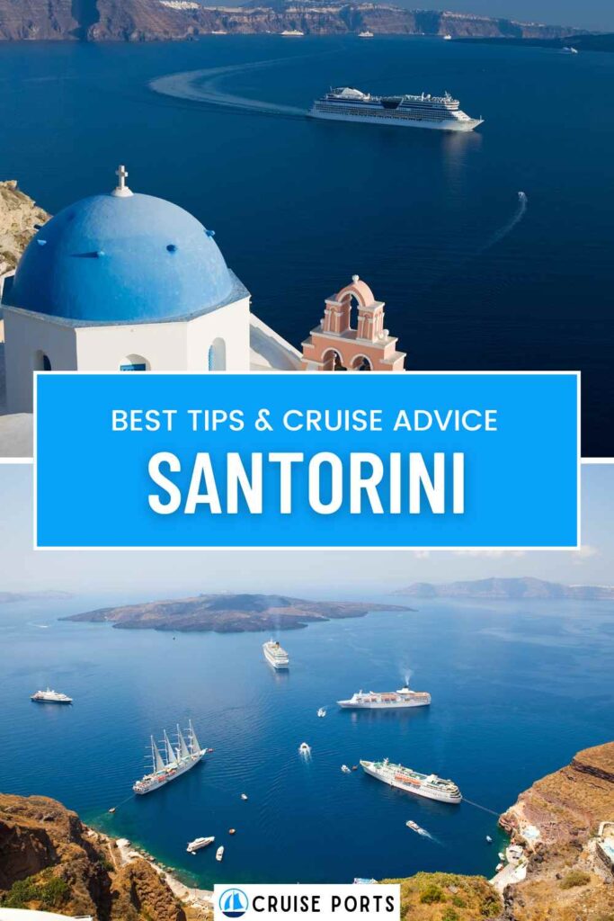 Santorini cruise port pin