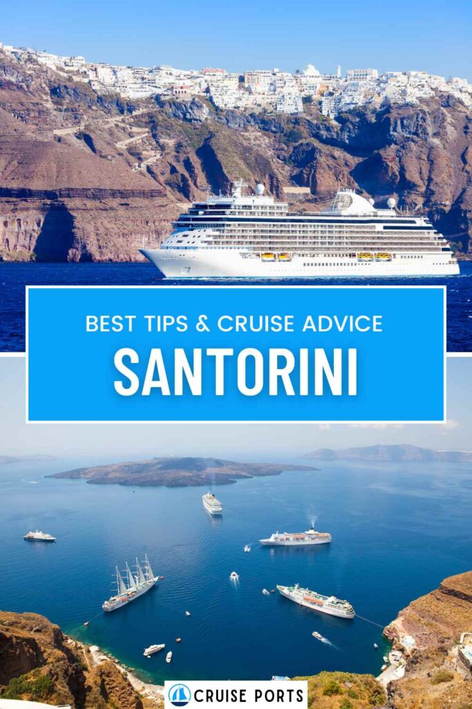 Santorini cruise port pin