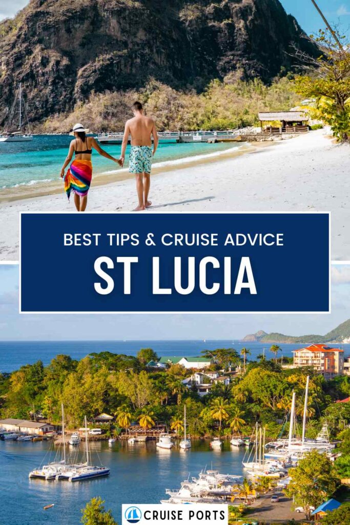 St Lucia cruise port pin