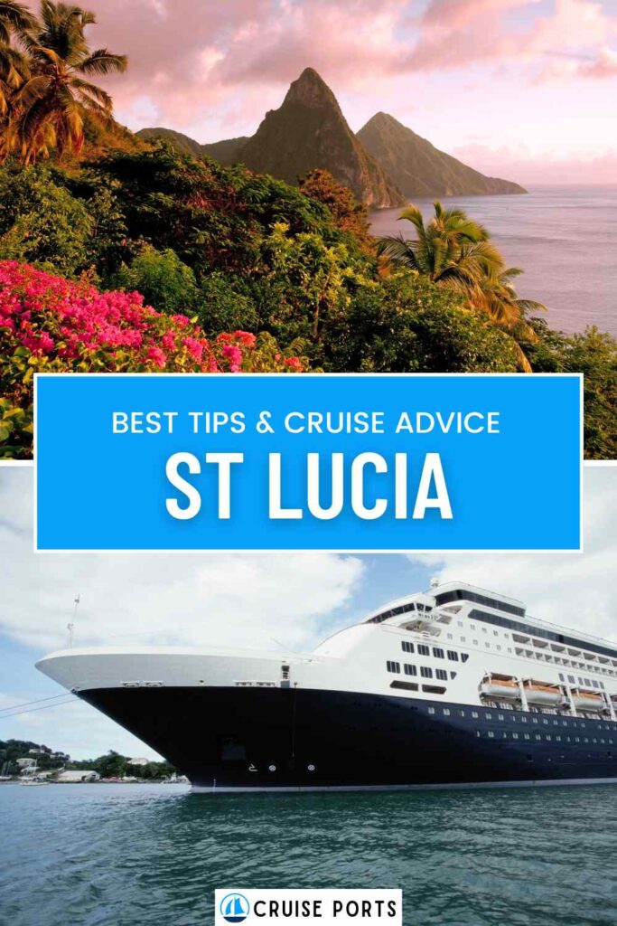 St Lucia cruise port pin