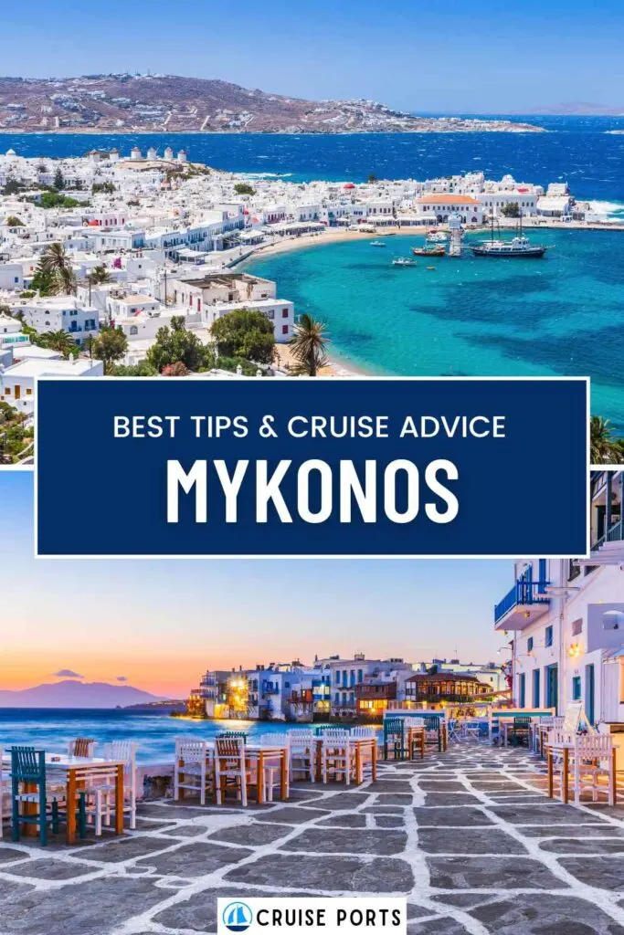 Mykonos cruise port pin