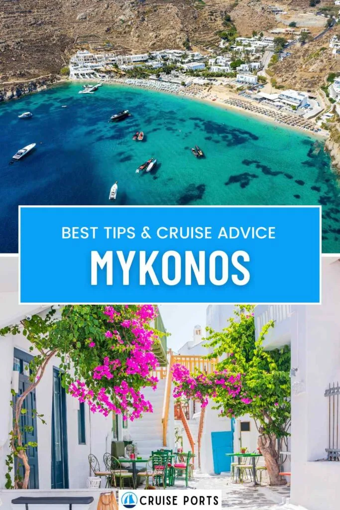 Mykonos cruise port pin