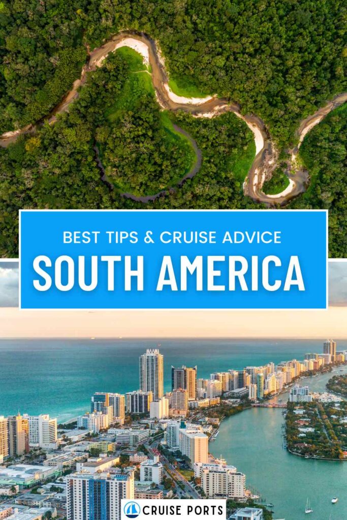South America cruise port pin