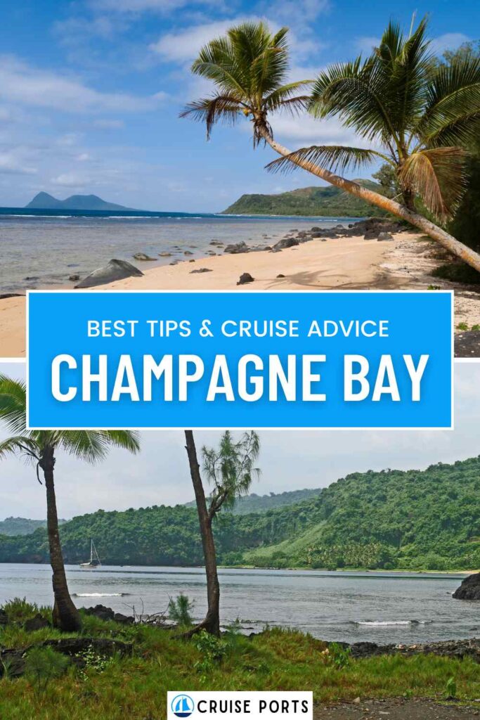 champagne bay cruise port pin