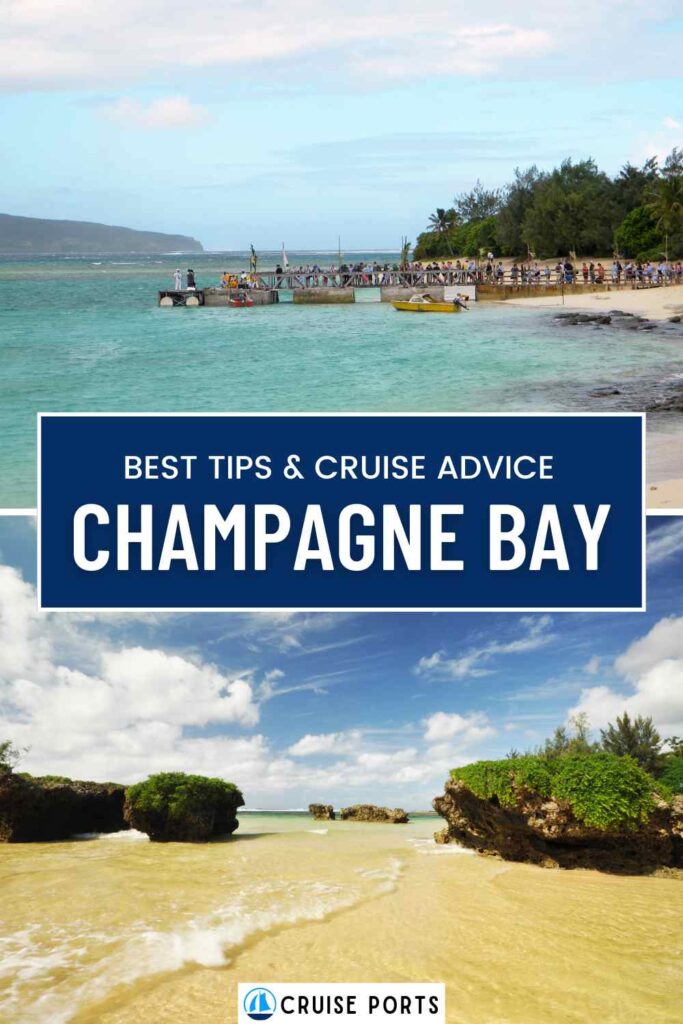 champagne bay cruise port pin