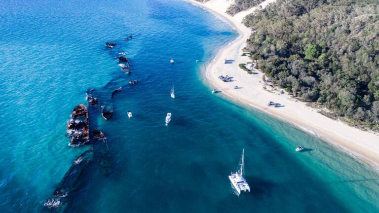 Moreton Island Cruise Port: Tangalooma Wrecks & Dolphins