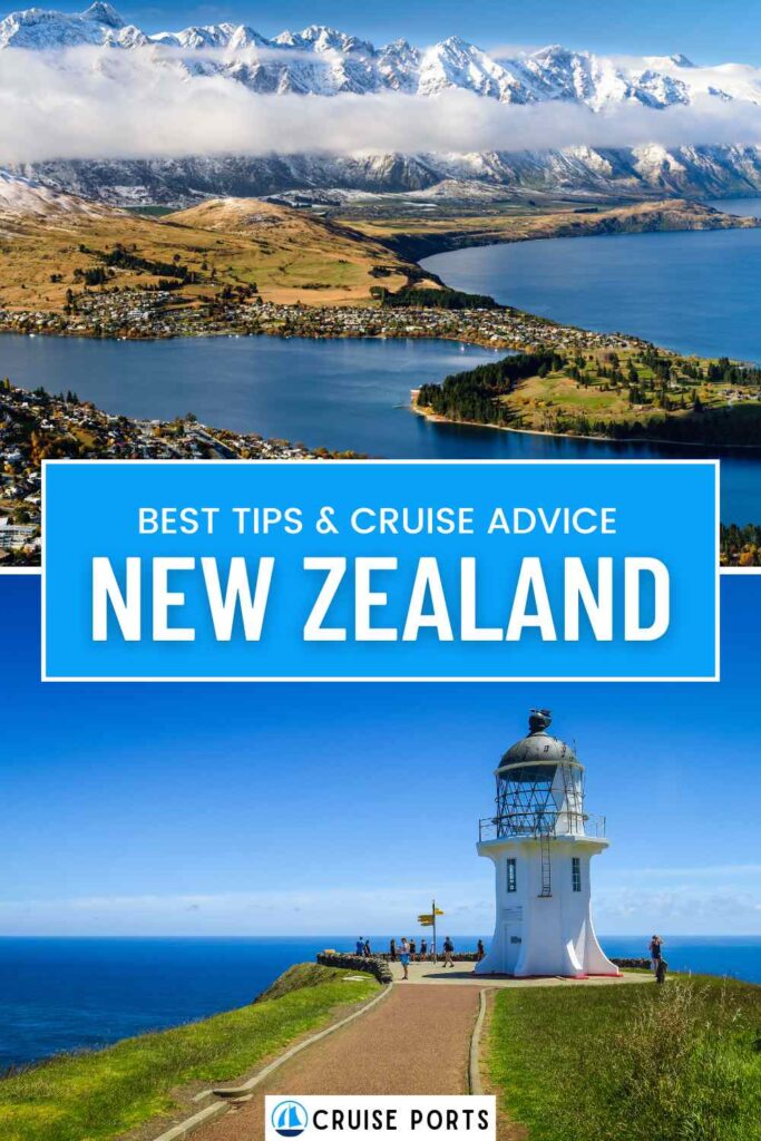 New Zealand cruise ports pin