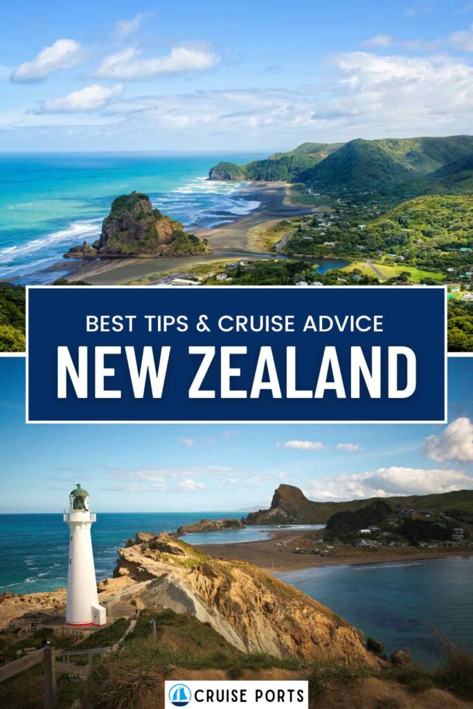 New Zealand cruise ports pin