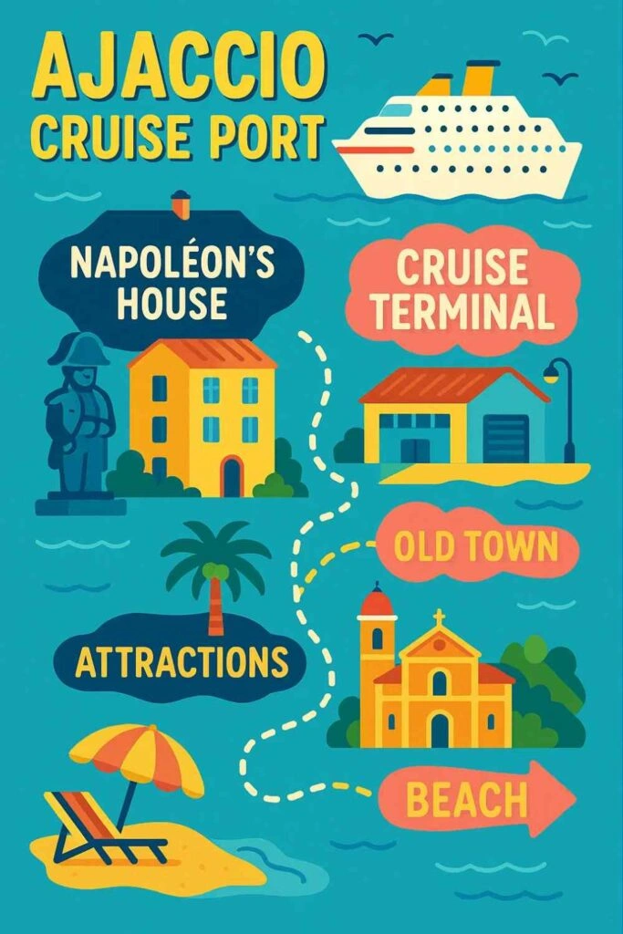 Ajaccio cruise port pin