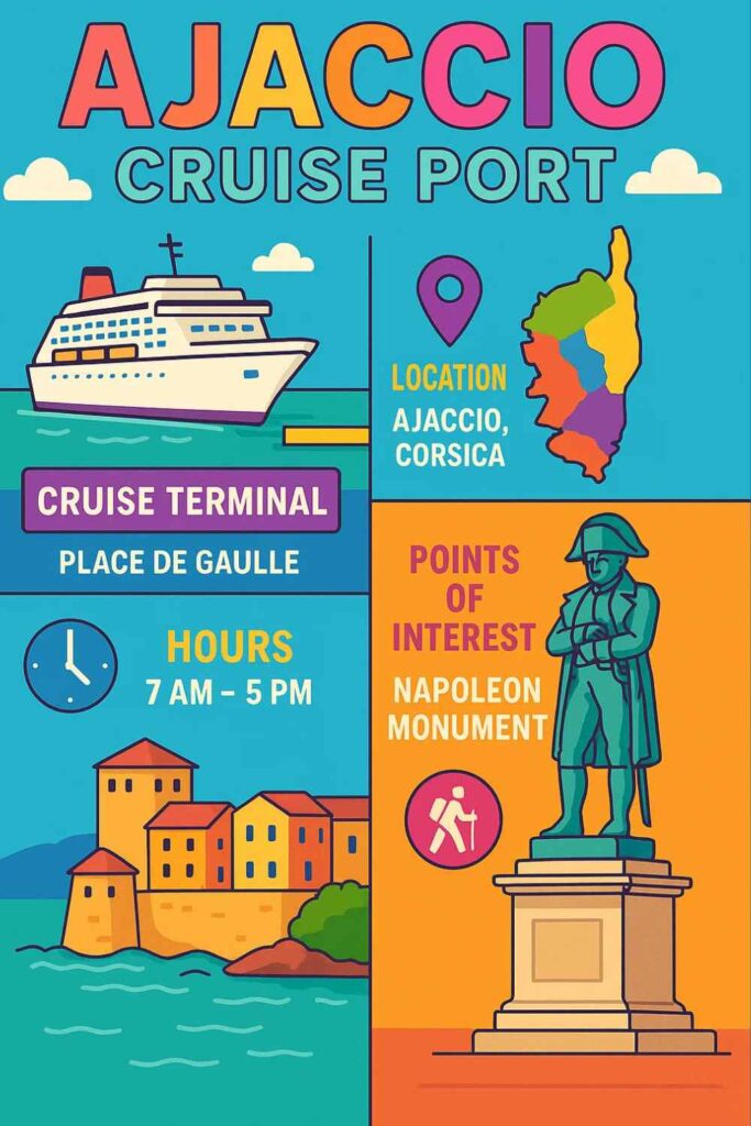 Ajaccio cruise port pin