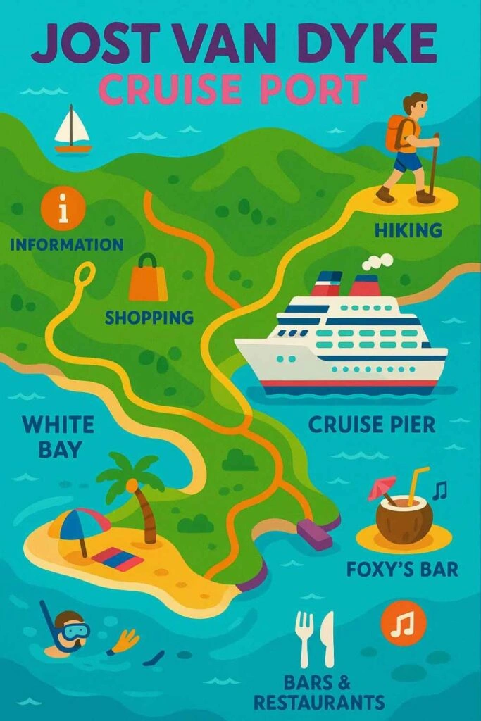 Jost Van Dyke BVI cruise port pin