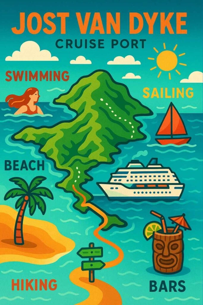 Jost Van Dyke BVI cruise port pin