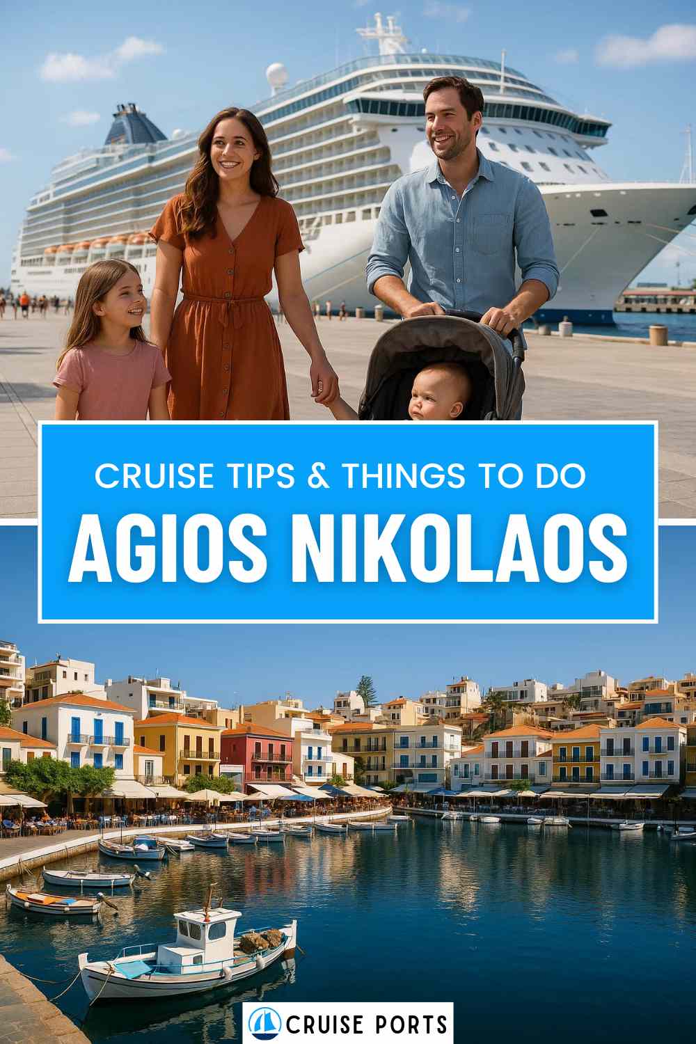 Agios Nikolaos cruise port pin