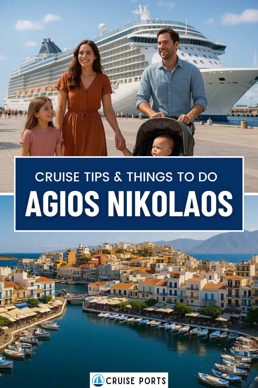Agios Nikolaos cruise port pin