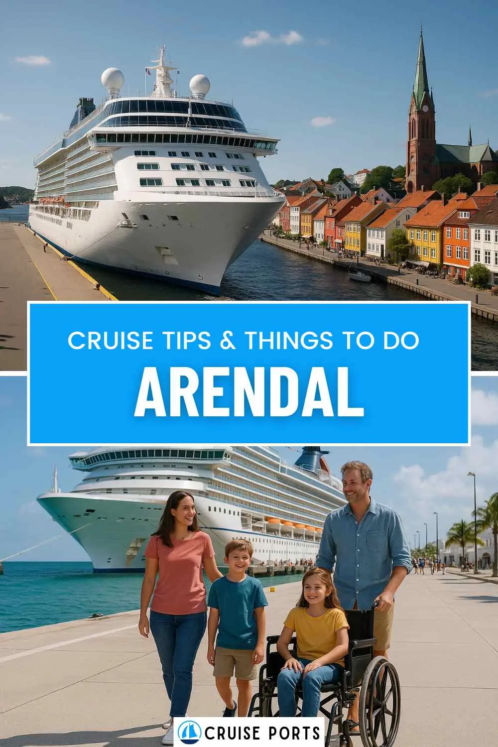 Arendal cruise port pin