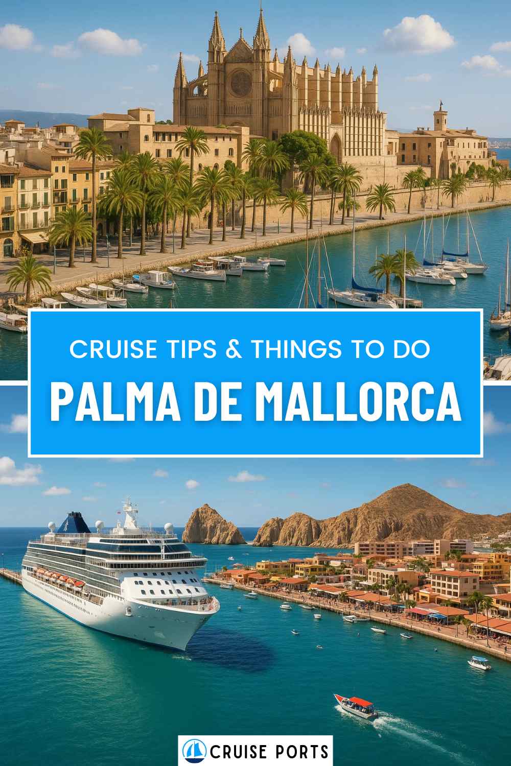 Palma de Mallorca cruise port pin