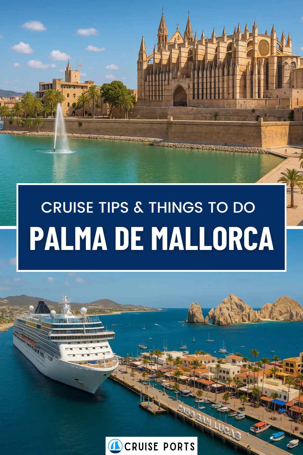 Palma de Mallorca cruise port pin