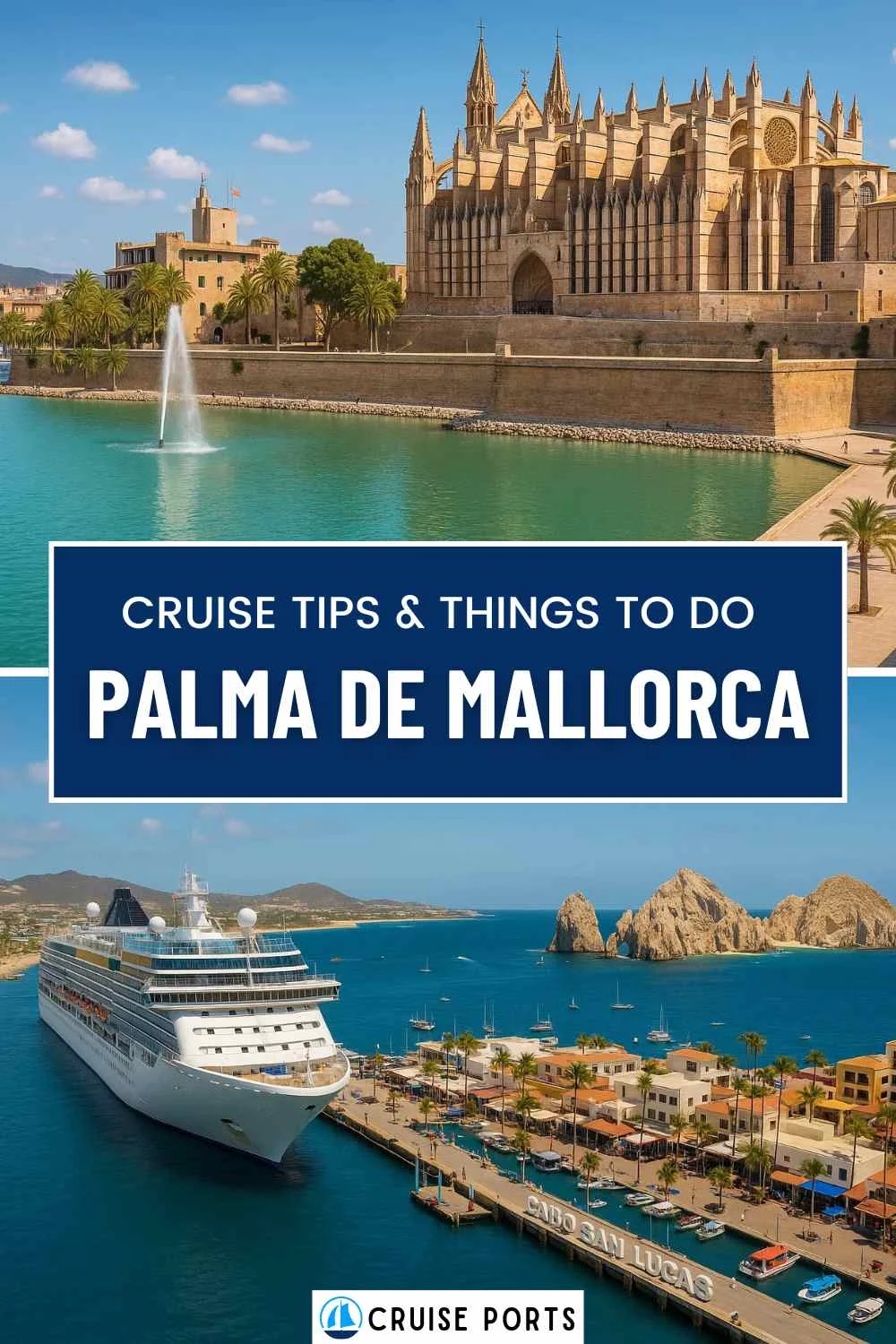 Palma de Mallorca cruise port pin