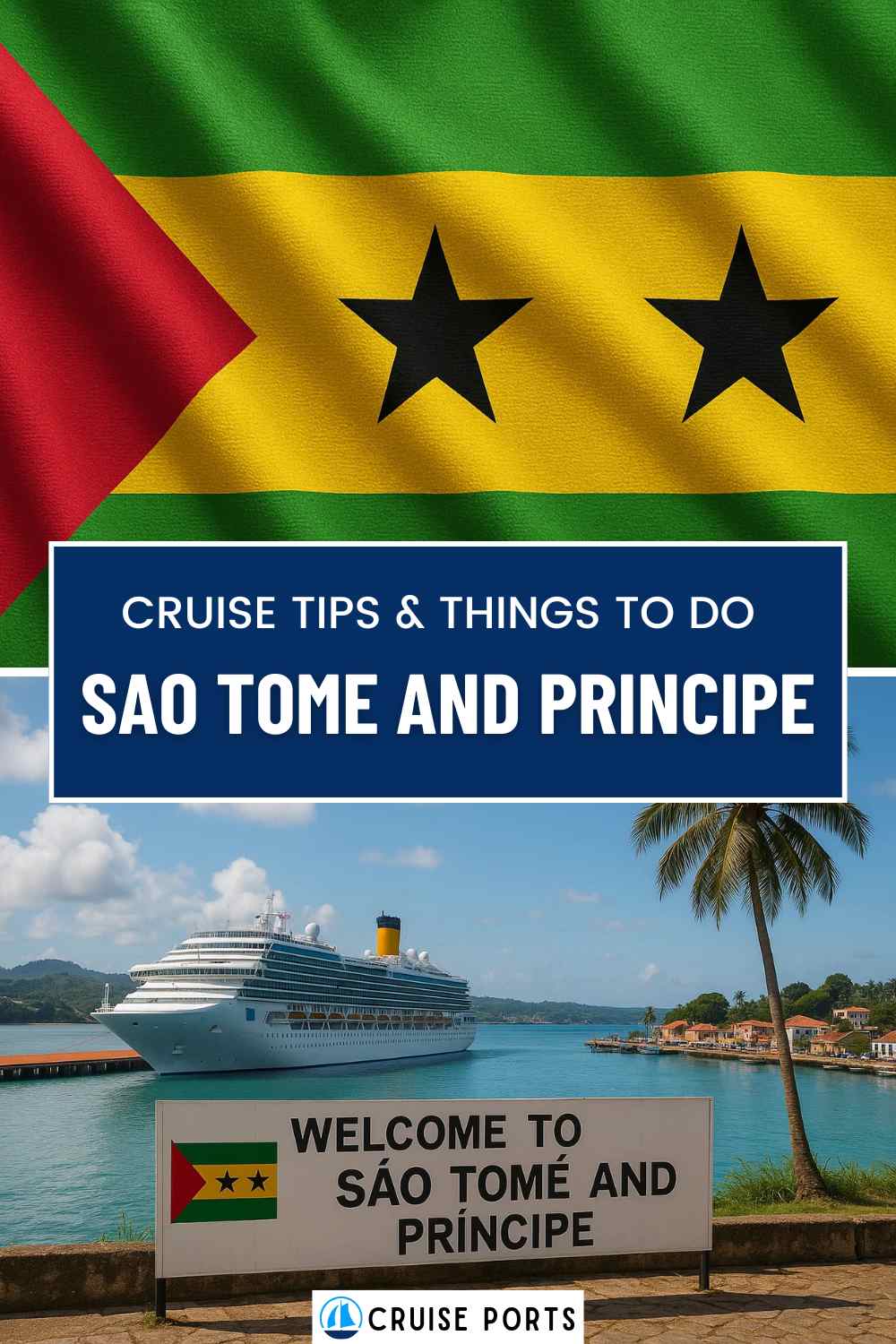 Sao Tome and Principe cruise port pin