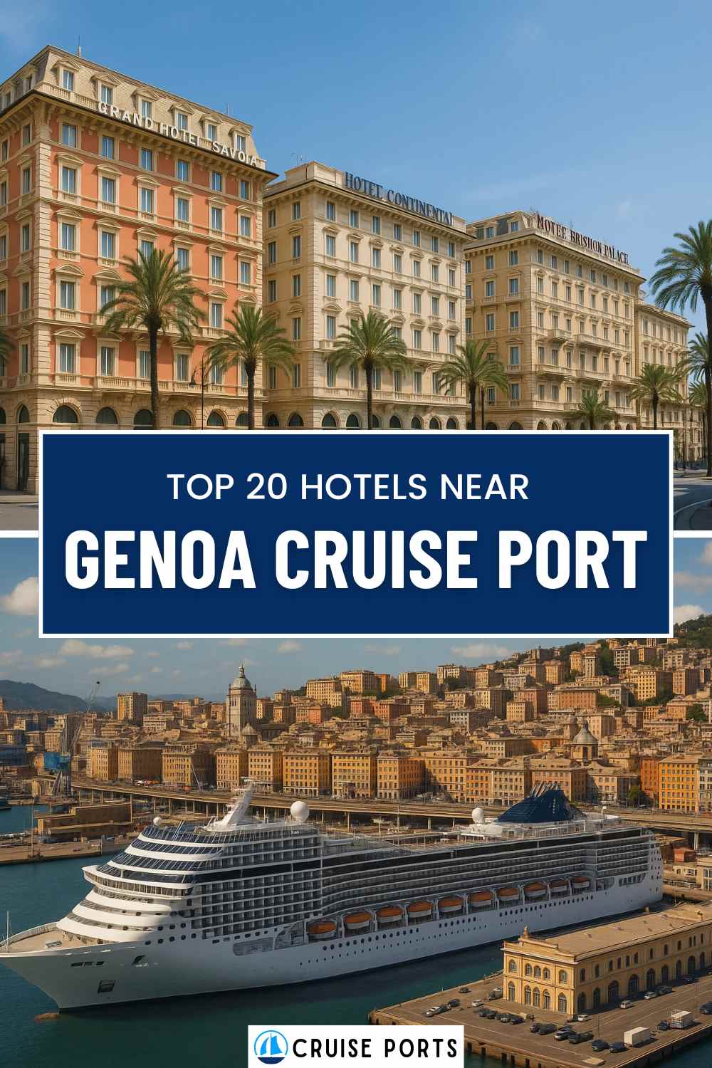 hotels near Genoa cruise port pin