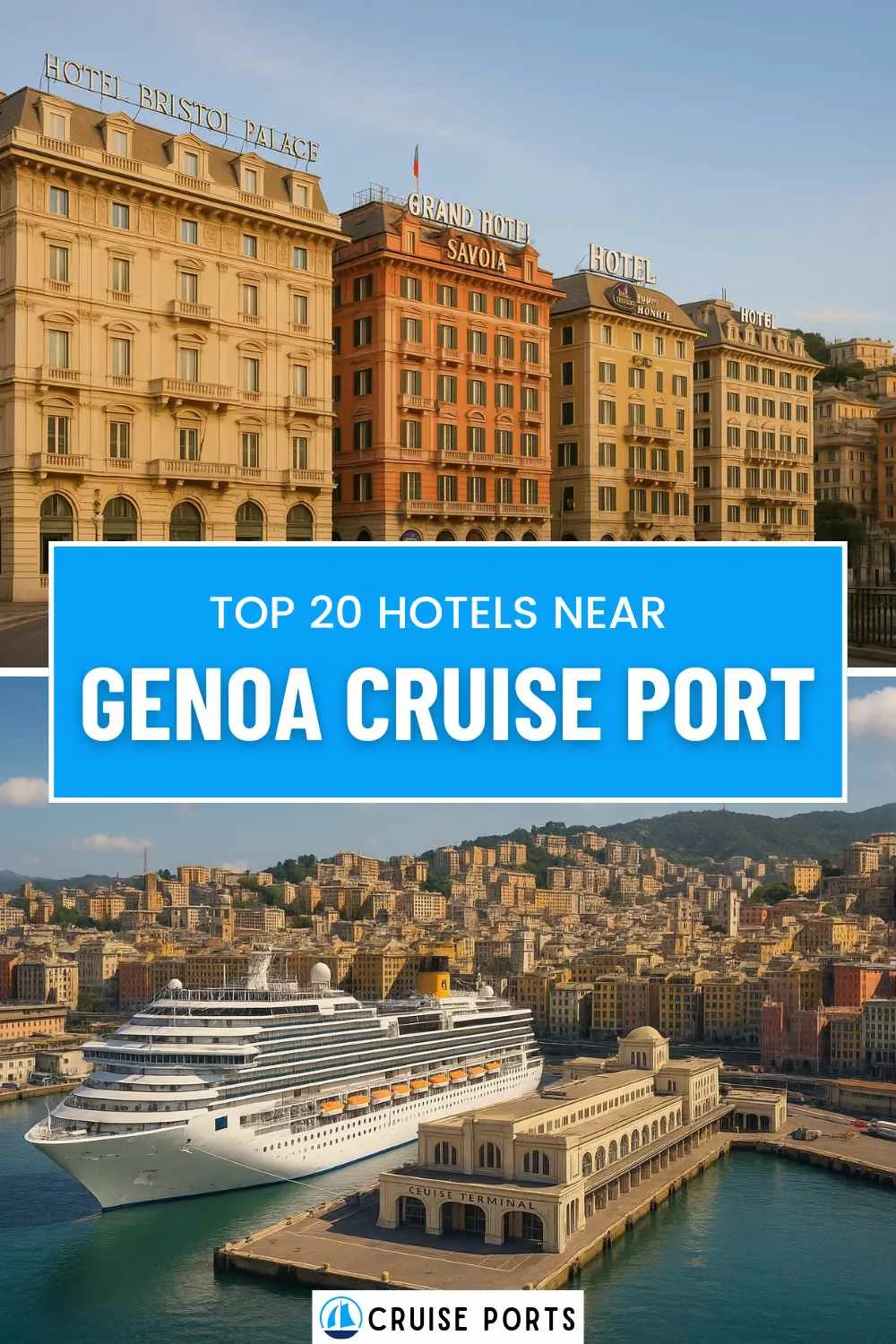 hotels near Genoa cruise port pin