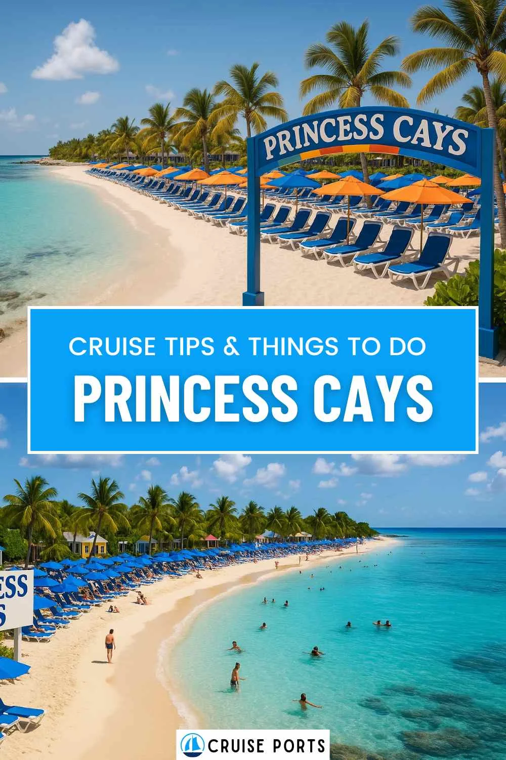 princess cays cruise port pin
