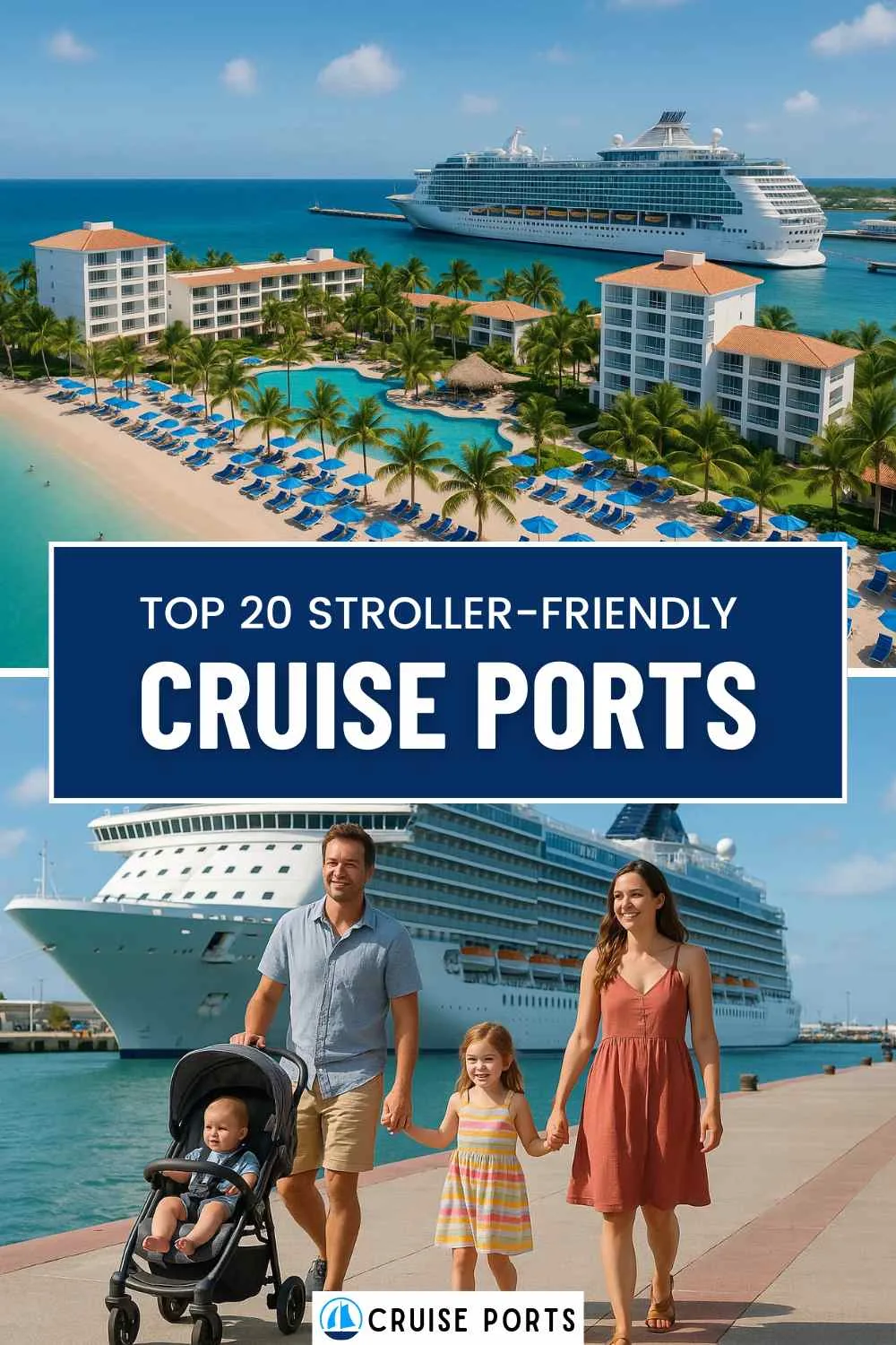 stroller friendly cruise ports pin