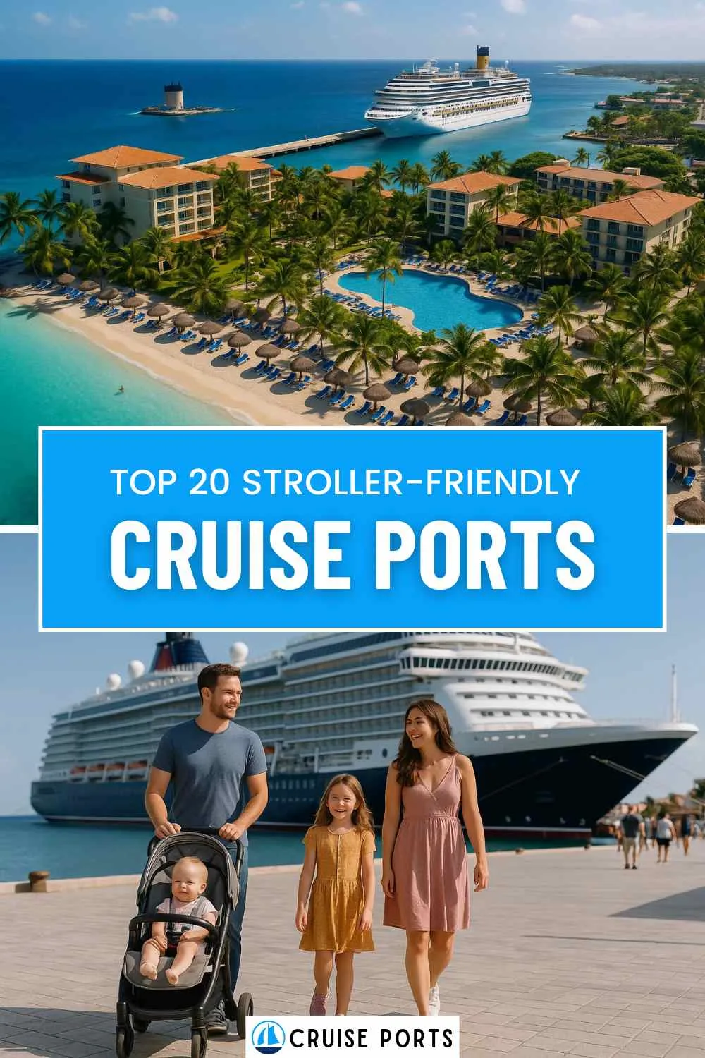 stroller friendly cruise ports pin