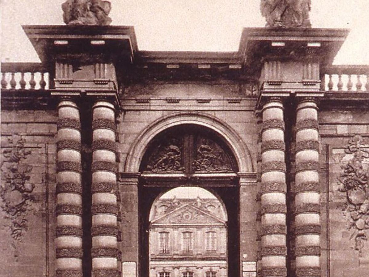 Altes Schlossportal = Chateau des Rohans Portail - btv1b102283032, Strasbourg