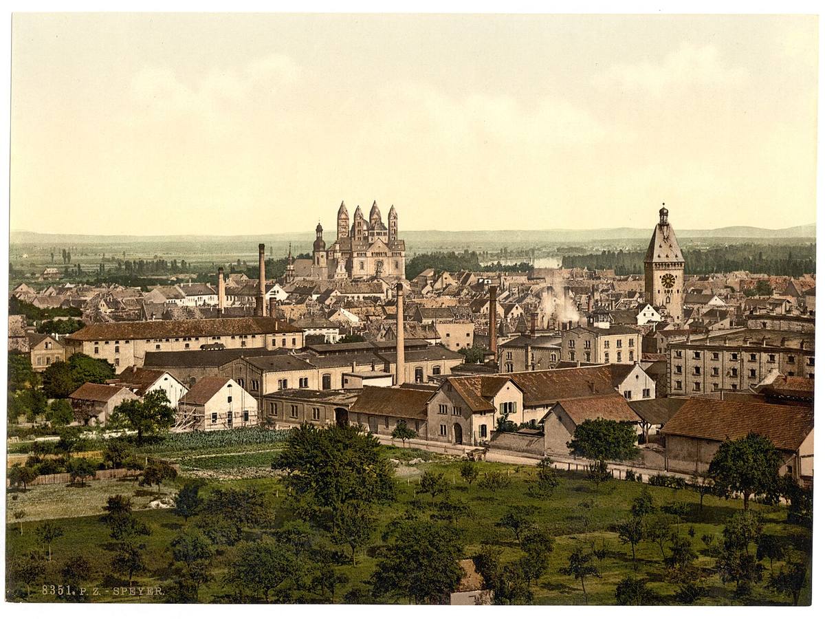 Speyer, general view, the Rhine, Germany-LCCN2002720500, Speyer