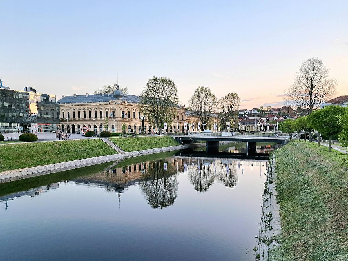 Riverside view of Vukovar, the Danube town most Osijek river cruises actually use as their dock
