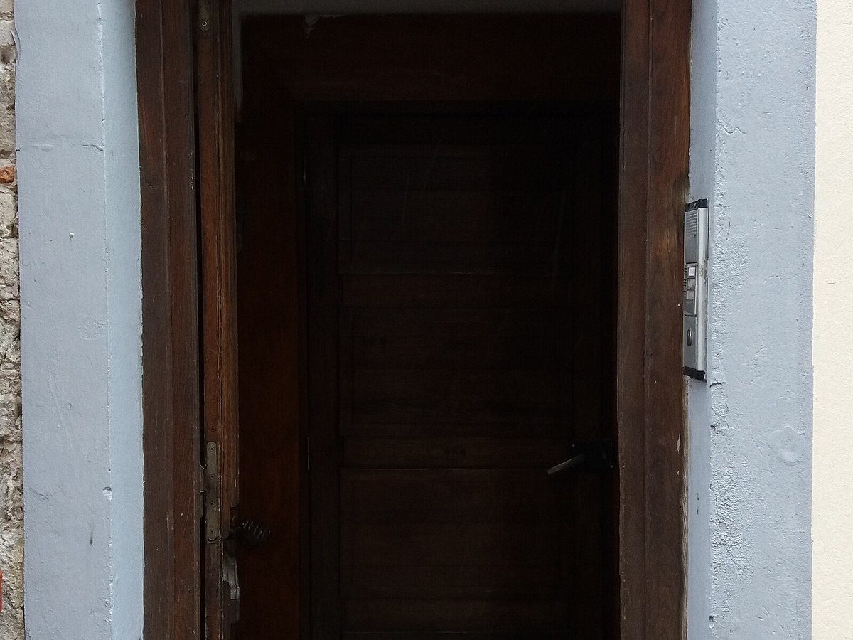 Vienne - Rue Henri Jacquier - Porte avec blason au numéro 11, Vienne