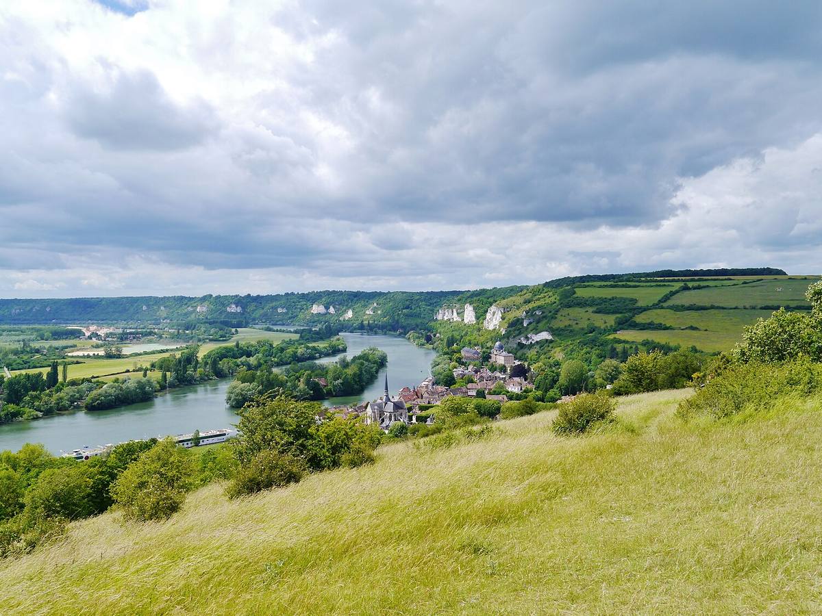 Les Andelys Blick auf die Seine 01, Les Andelys