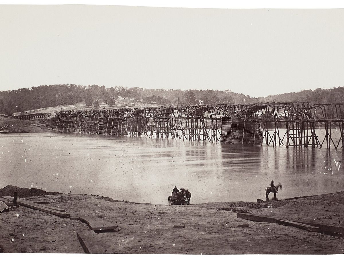 Attributed to george n barnard bridge across tennessee river at chatta103546), Tennessee Cumberland