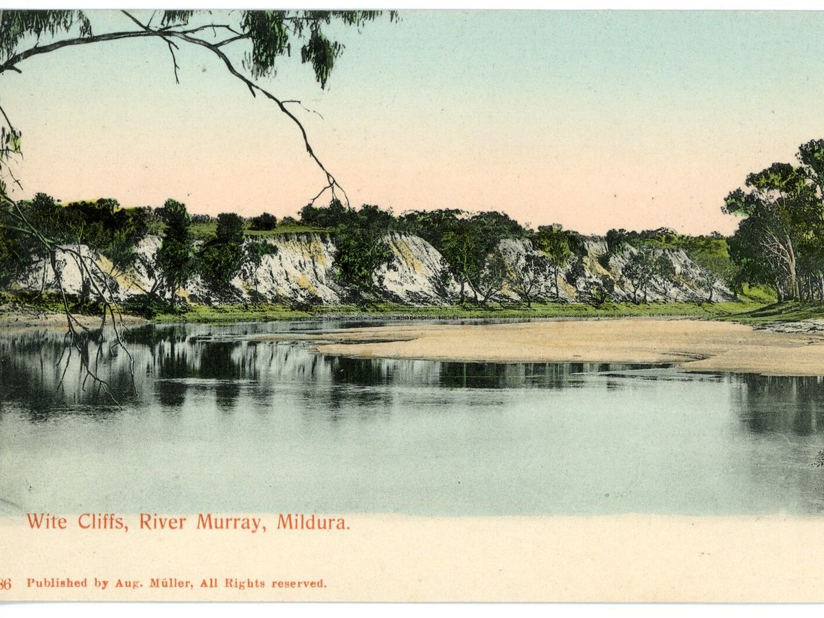 05986-Mildura-1905-Wite Cliffs River Murray-Brück & Sohn Kunstverlag, Murray