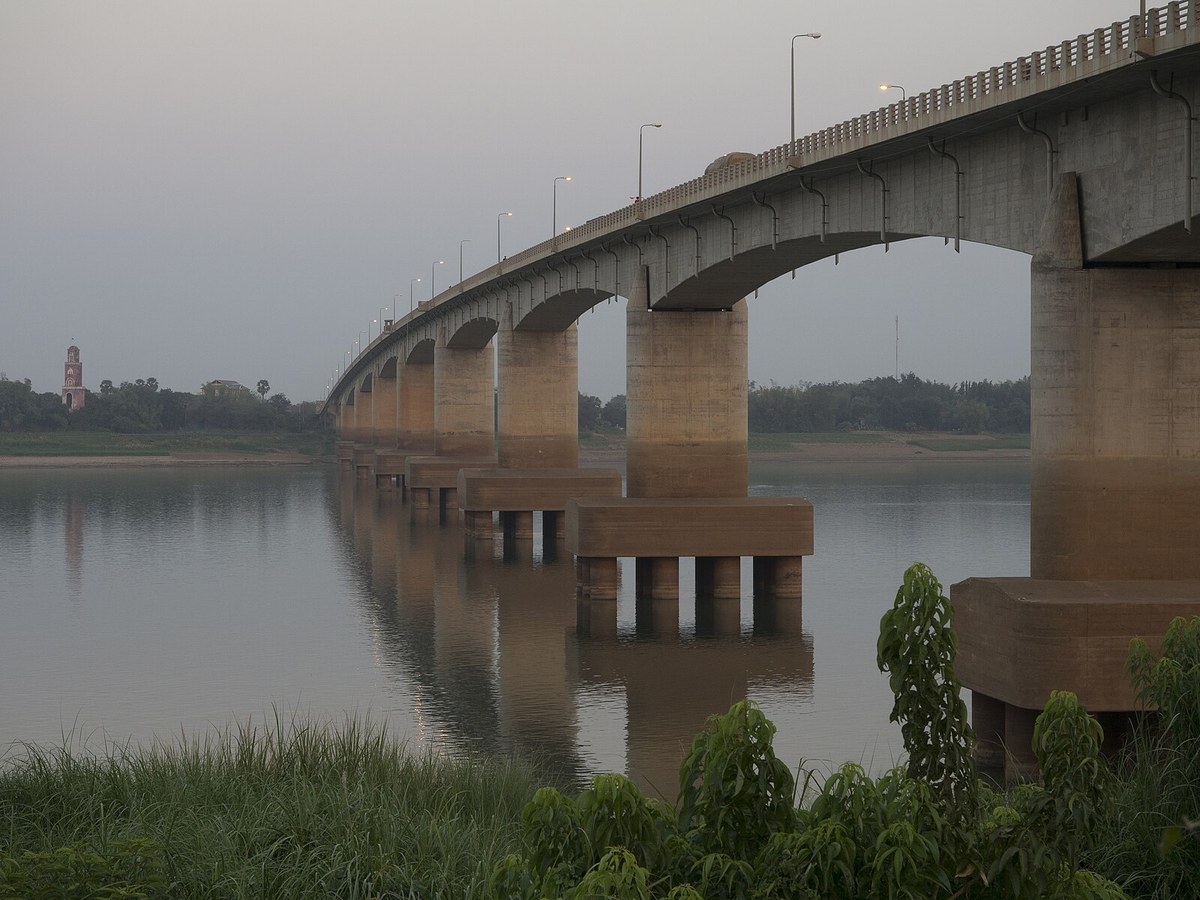 Mekongbrücke bei Kampong Cham 1 in Kampong Cham