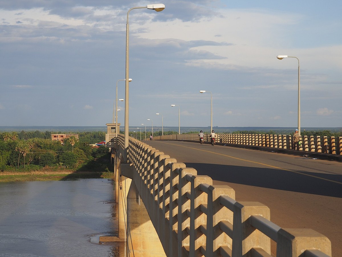 Mekongbrücke bei Kampong Cham 3 in Kampong Cham