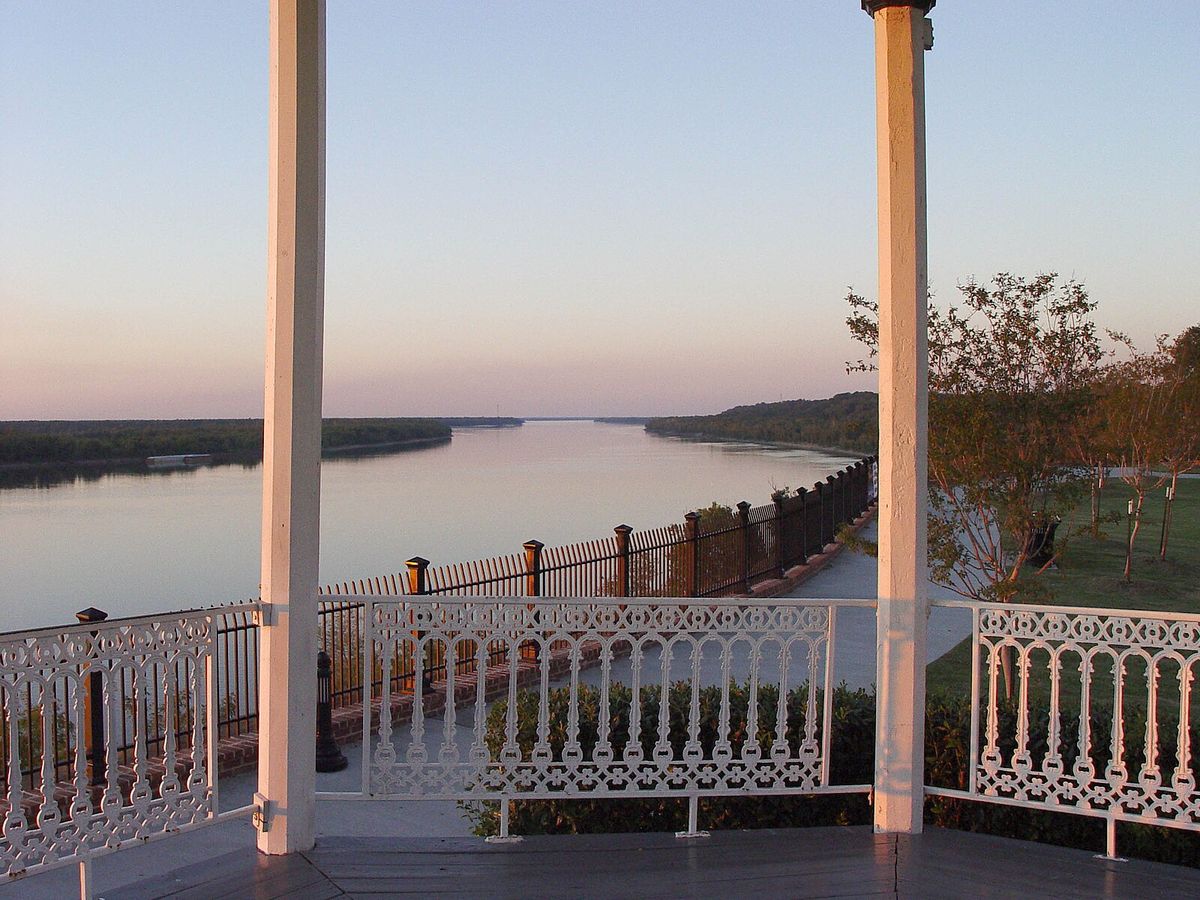 Mississippi River At Natchez Bluff Band Stand - panoramio in Natchez