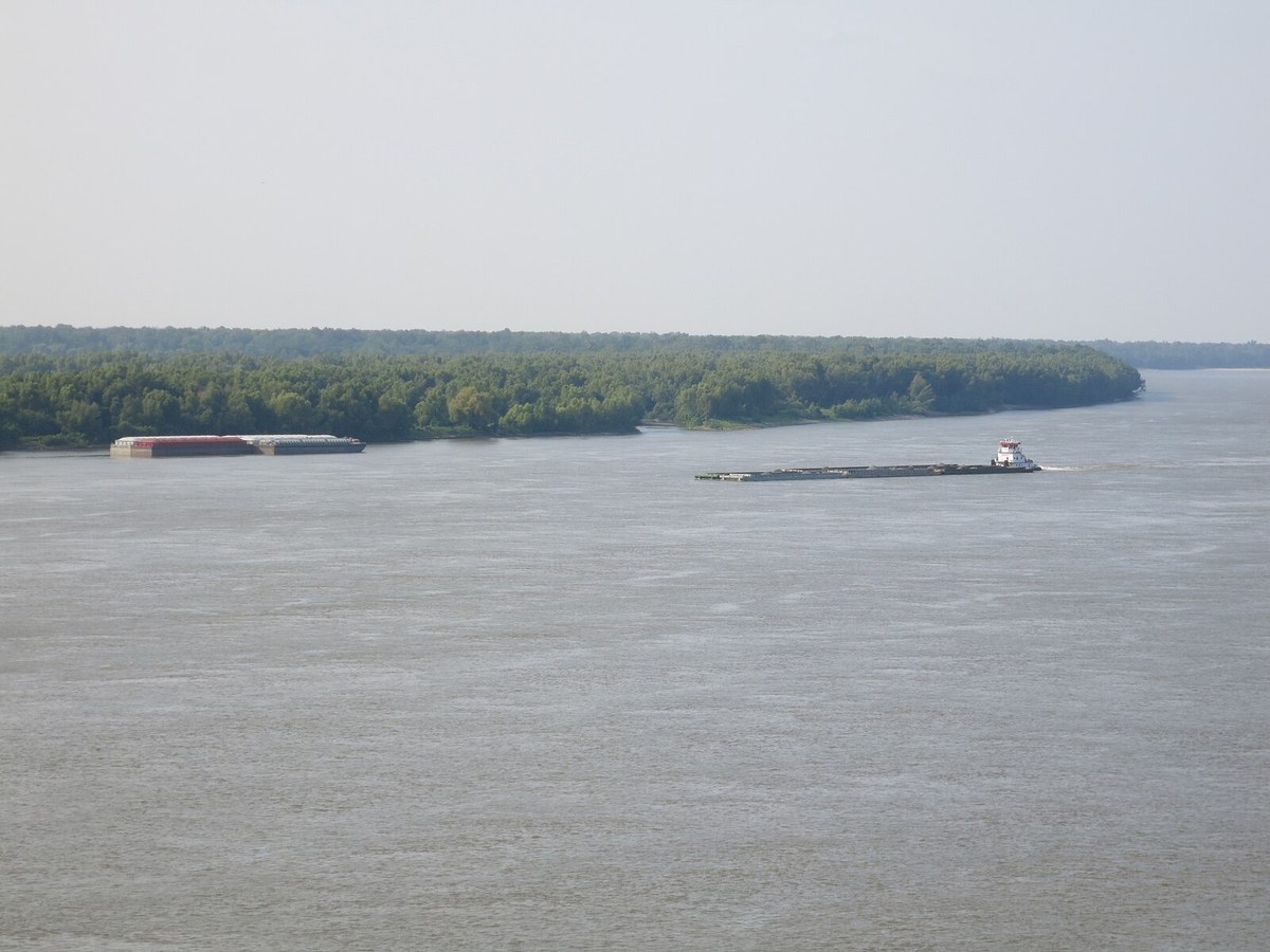 Mississippi River at Natchez MS in Natchez