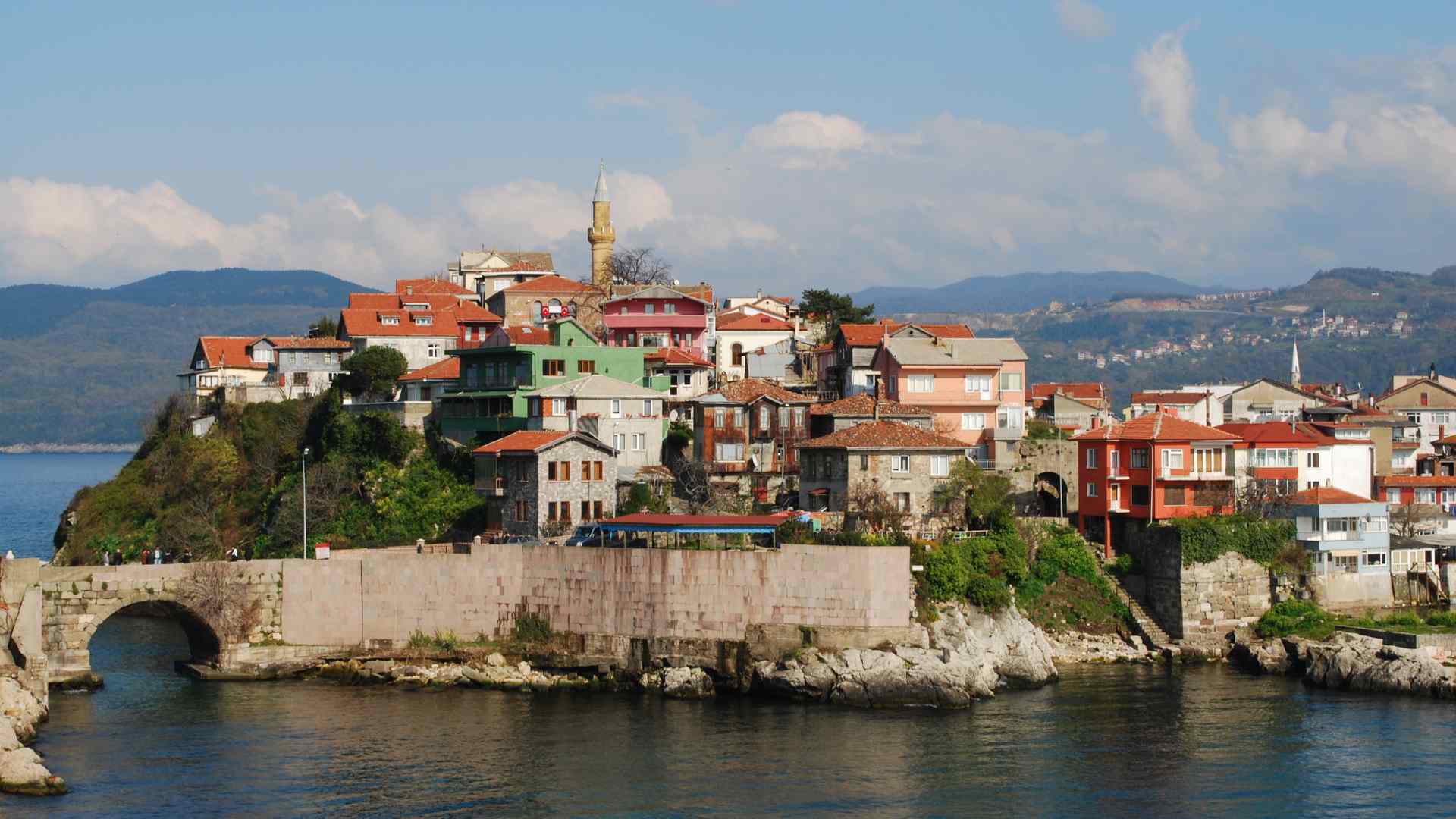 Amasra Old Town on a rocky Black Sea peninsula