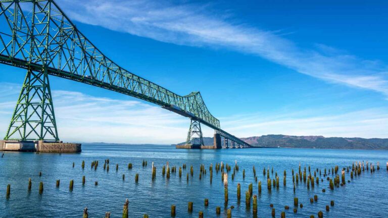 Astoria-Megler Bridge spanning the Columbia River