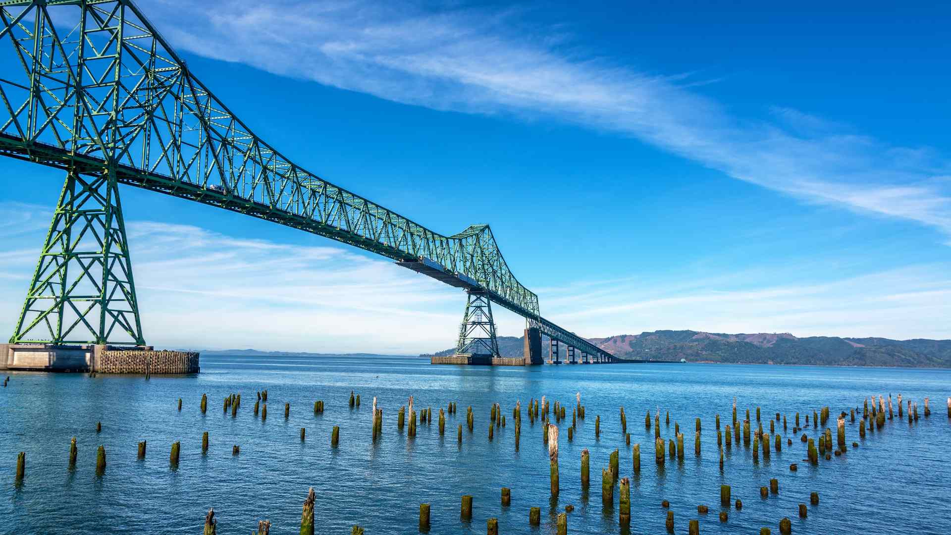 Astoria-Megler Bridge spanning the Columbia River