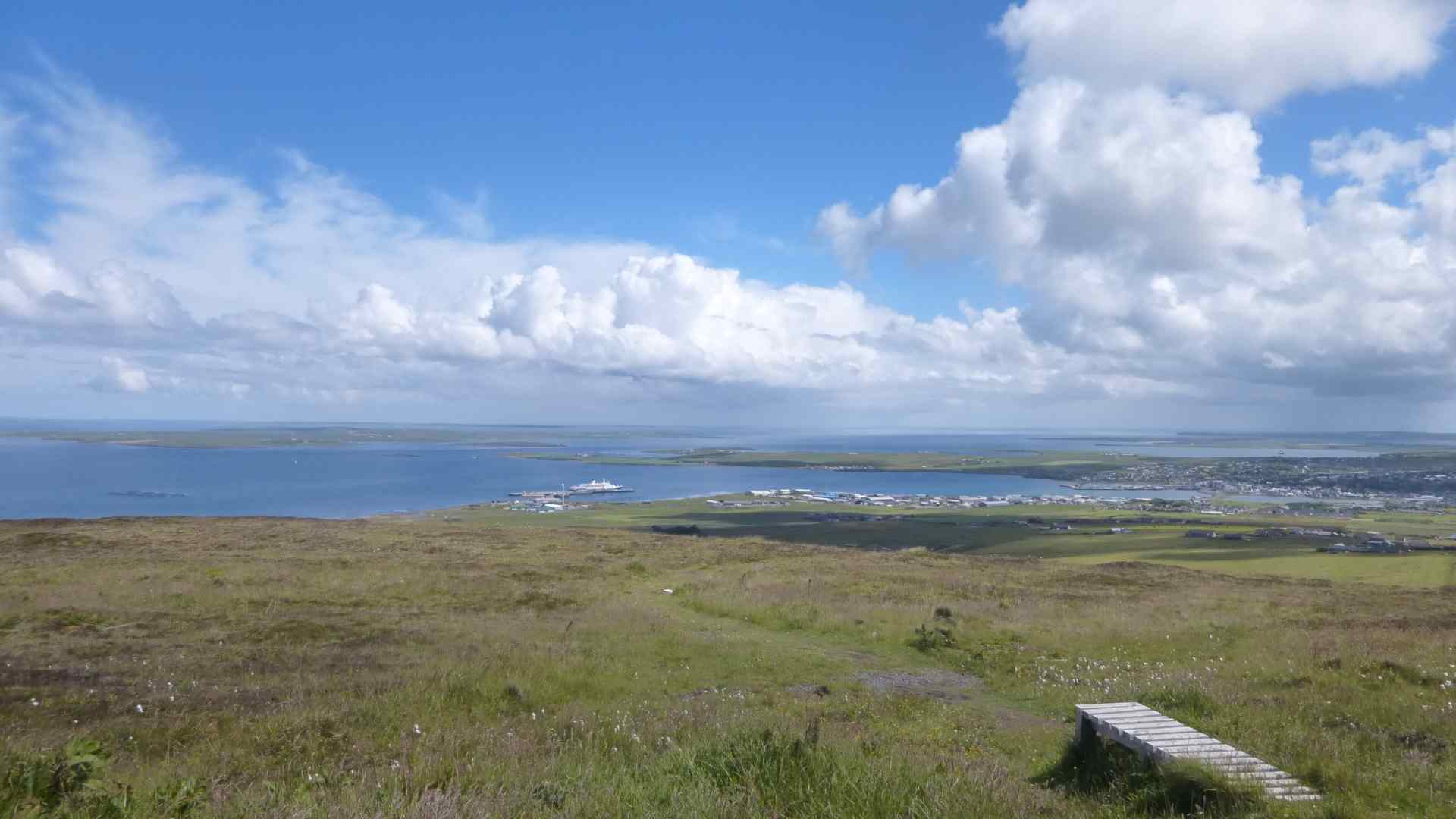 Open coastal landscape near Kirkwall in the Orkney Islands