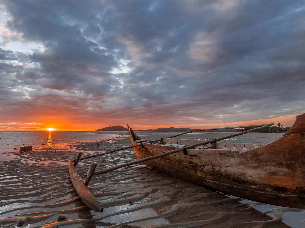 Waterfront scenery near Nosy Be cruise port in Madagascar