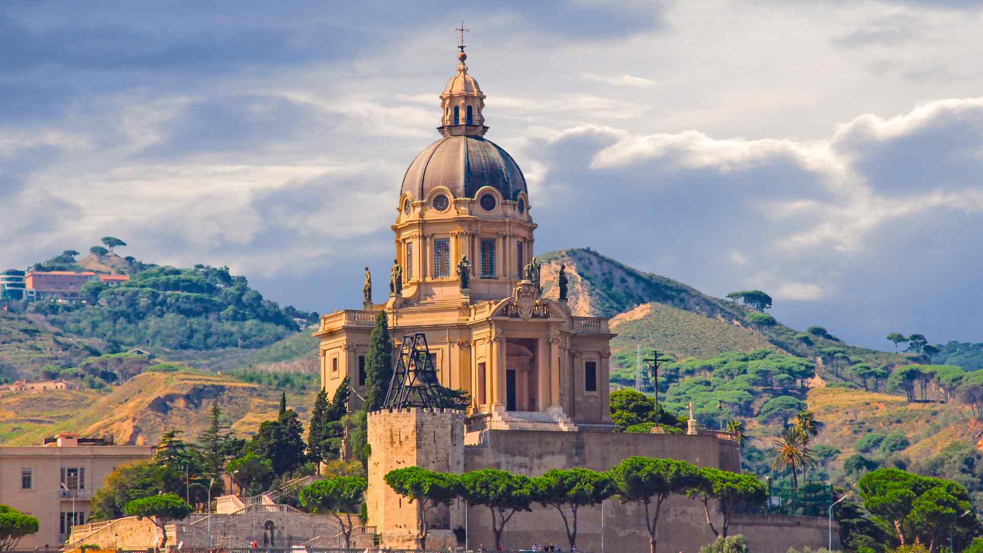 Sanctuary of Christ the King overlooking Messina, Sicily