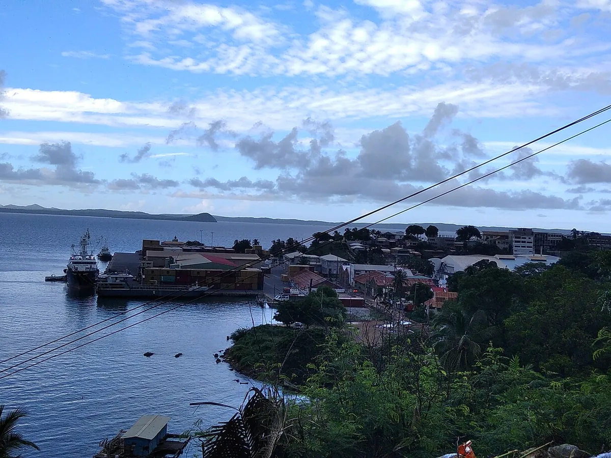 View of Antsiranana cruise port and waterfront