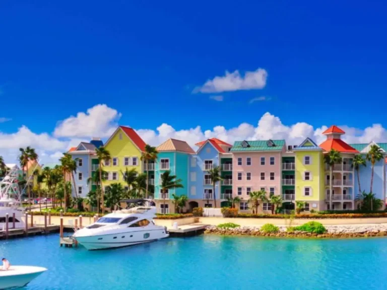 Nassau cruise port and harbor in The Bahamas