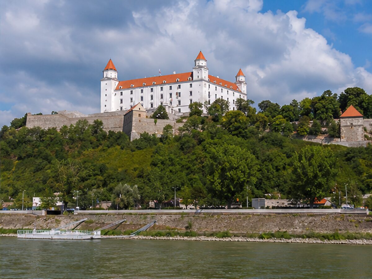 Bratislava Castle overlooking the Danube River
