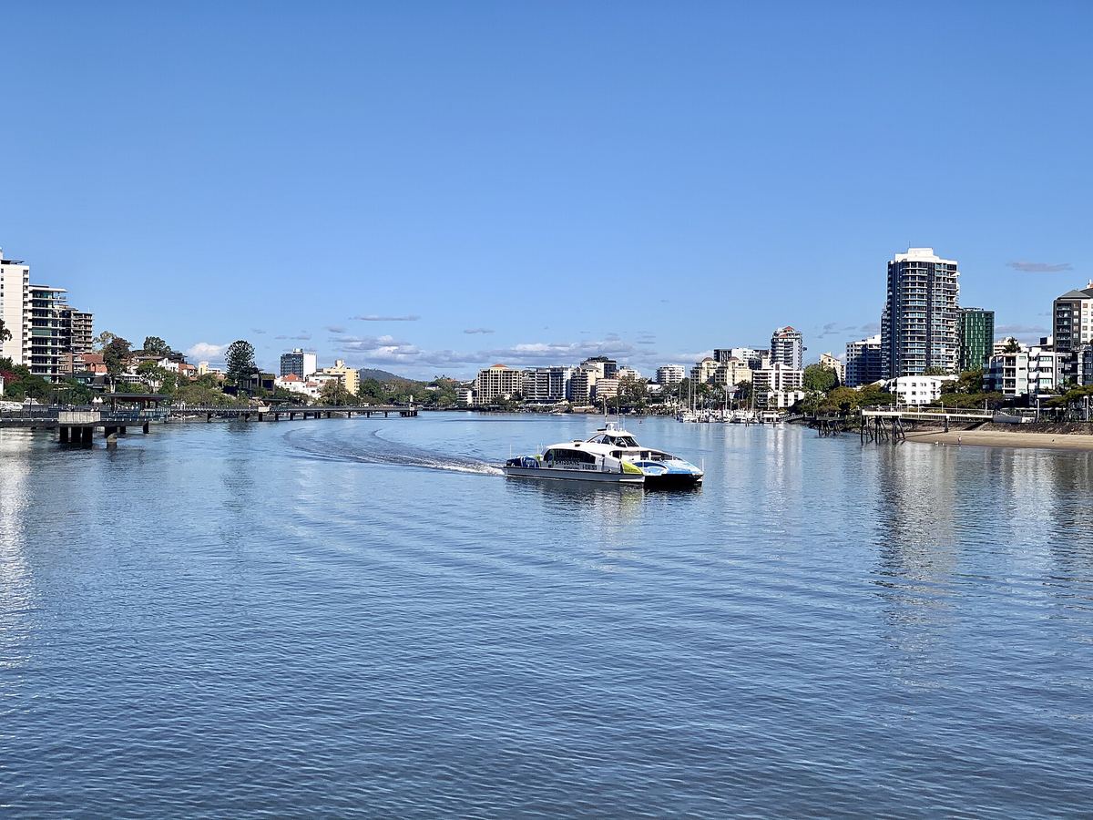 Brisbane River views from Howard Smith Wharves, 2020
